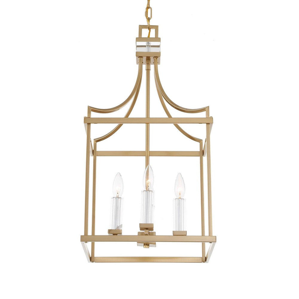 Uttermost Montreal 4 Light Brass Lantern Pendant