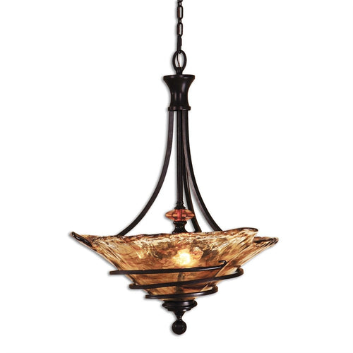 Uttermost Vitalia Pendant 3 Light - 22.25 inches Wide by 22.25 inches deep