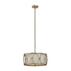 Uttermost Ovala 3 Light Gold Drum Pendant By Casagear Home