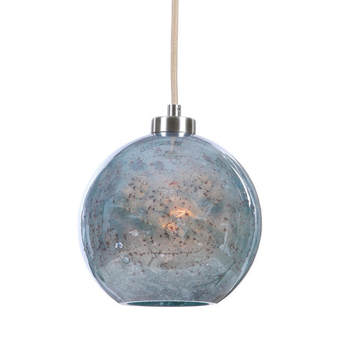Uttermost Gemblue Glass Mini Pendant Light