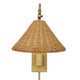 Uttermost Phuvinh 1 Light Rattan Shade Sconce By Casagear Home UT-22571