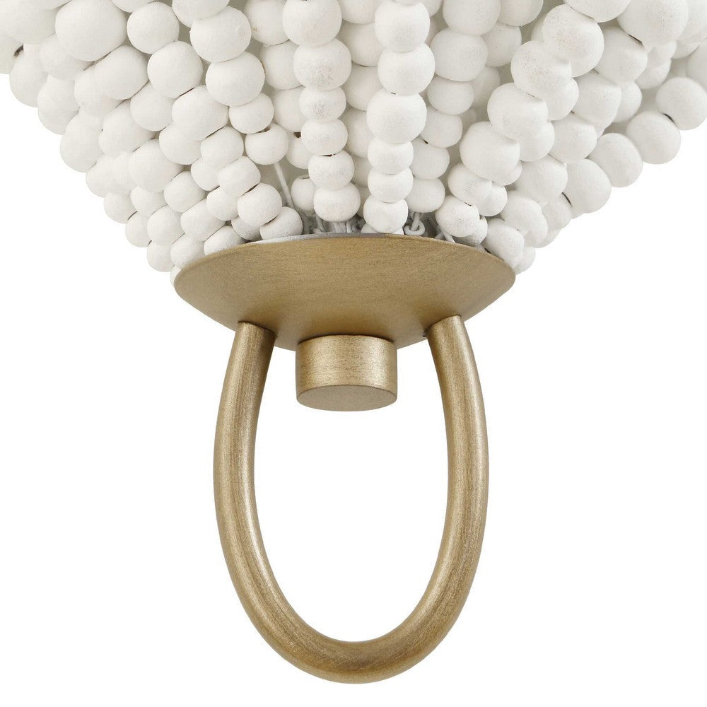 Uttermost Biddeford 1 Light White Beaded Sconce UT-22597