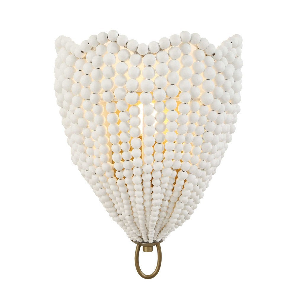 Uttermost Biddeford 1 Light White Beaded Sconce UT-22597