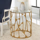Uttermost Ritual Round Gold Side Table By Casagear Home UT-22894