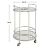 Uttermost Spritz Chrome Bar Cart By Casagear Home UT-22895