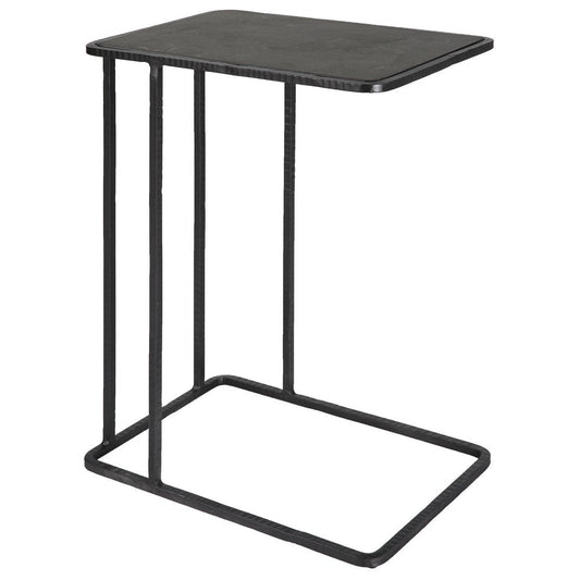 Uttermost Cavern Stone & Iron Accent Table By Casagear Home