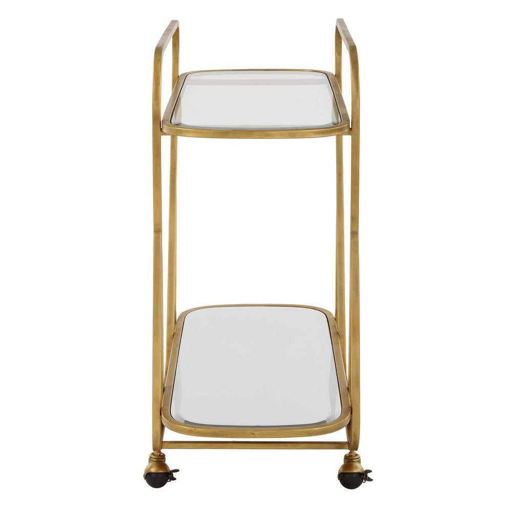 Uttermost Swain Brass Serving Cart UT-22907