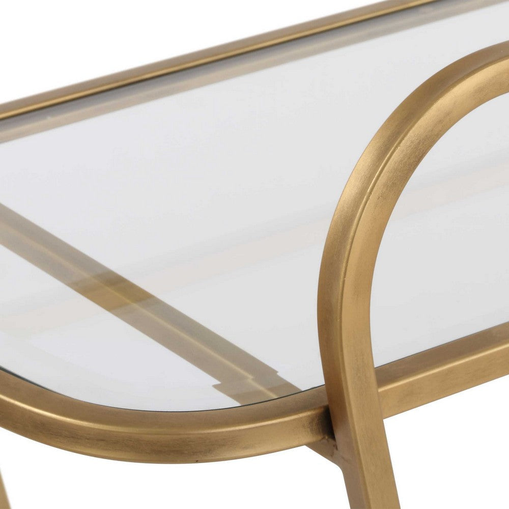Uttermost Swain Brass Serving Cart UT-22907