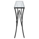 Uttermost Alayna Black Metal & Glass Console Table By Casagear Home UT-22910