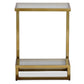 Uttermost Musing Brushed Brass Accent Table By Casagear Home