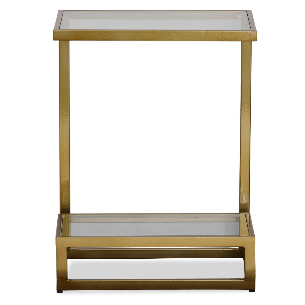 Uttermost Musing Brushed Brass Accent Table By Casagear Home