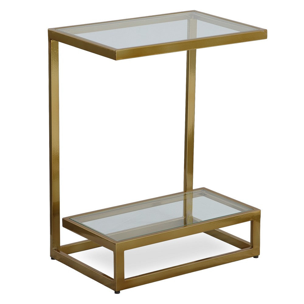 Uttermost Musing Brushed Brass Accent Table By Casagear Home UT-22913