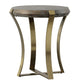 Uttermost Unite Brass Leg Wood Side Table By Casagear Home UT-22940