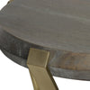 Uttermost Unite Brass Leg Wood Side Table By Casagear Home UT-22940