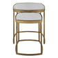 Uttermost Vista Gold Nesting Tables, Set Of 2 By Casagear Home