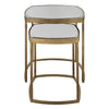 Uttermost Vista Gold Nesting Tables, Set Of 2 By Casagear Home