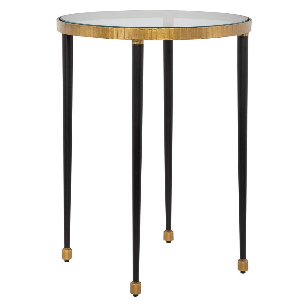 Uttermost Stiletto Antique Gold Side Table By Casagear Home UT-22965