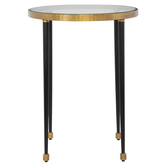 Uttermost Stiletto Antique Gold Side Table By Casagear Home