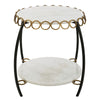 Chainlink - Side Table-21.75 Inches Tall and 25.25 Inches Wide