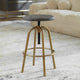 Uttermost Revolve Brass Counter Stool By Casagear Home UT-22976