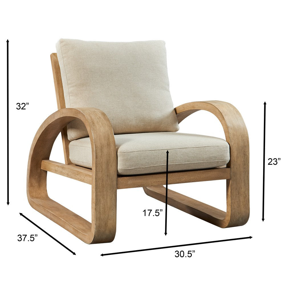Uttermost Barbora Wooden Accent Chair
