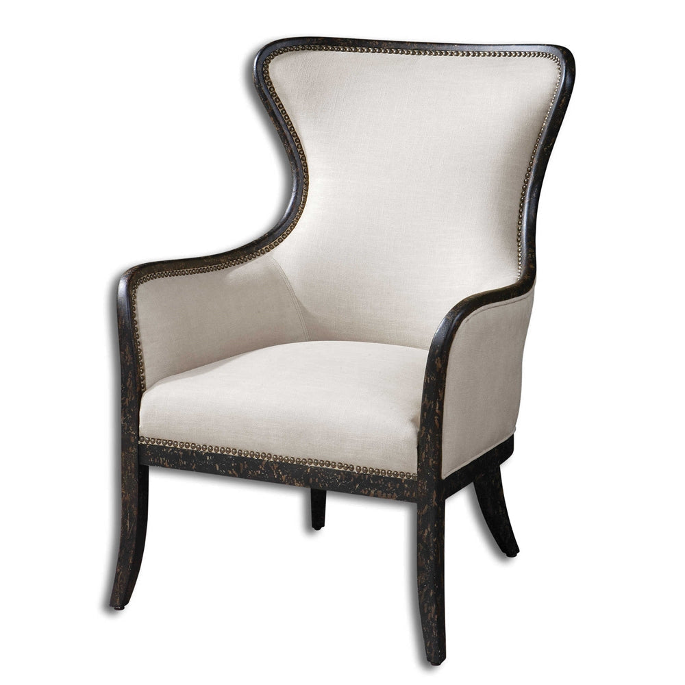 Uttermost Sandy Wing Back Armchair By Casagear Home