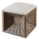 Jia - 19 inch Ottoman - 17 inches wide by 17 inches deep