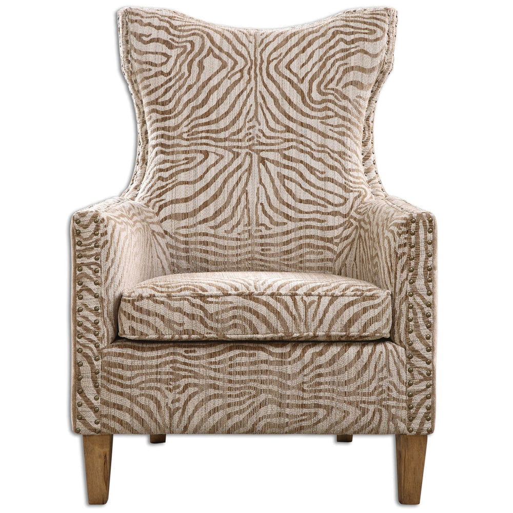 Uttermost 23208 Kiango Animal Pattern Armchair