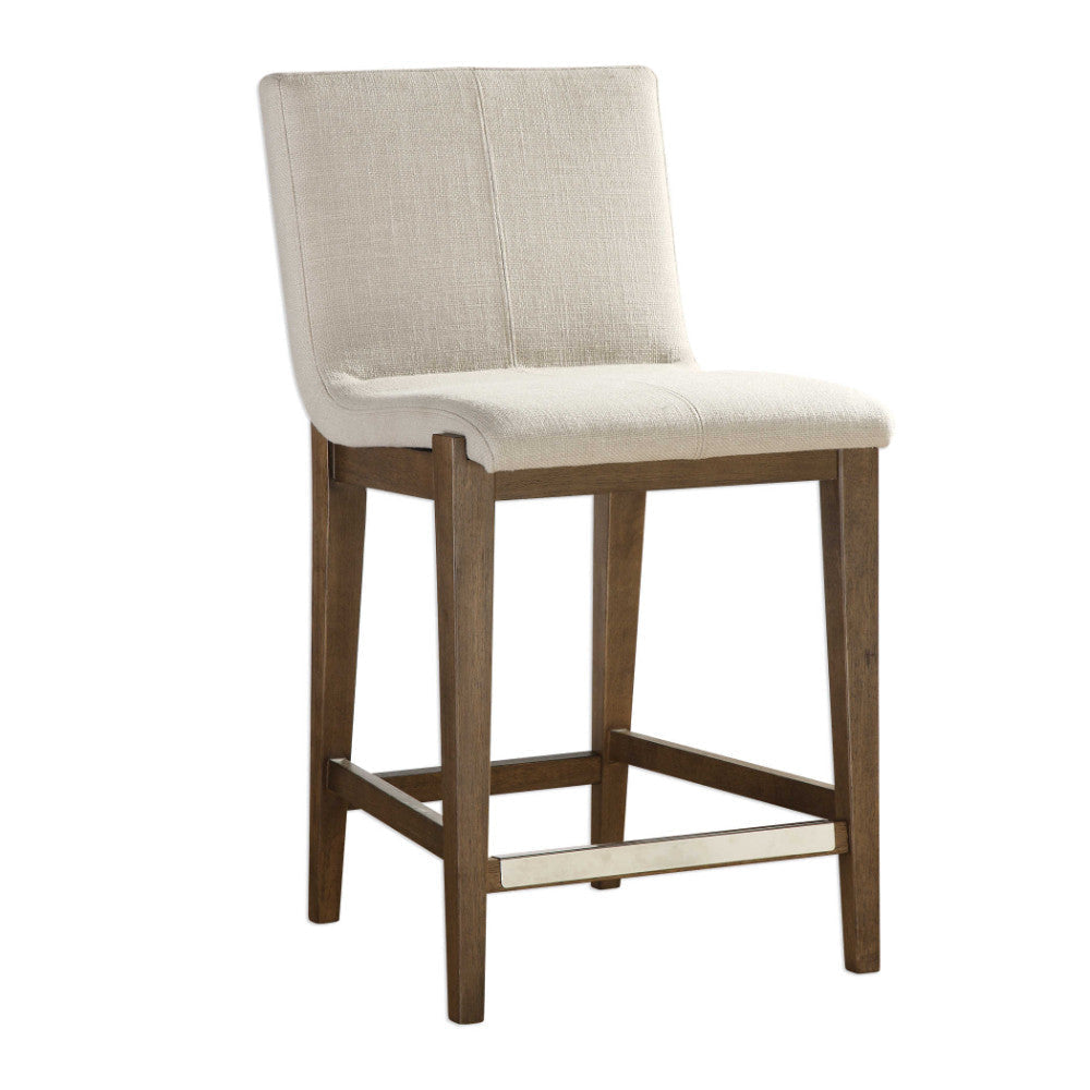 Uttermost Klemens Linen Counter Stool By Casagear Home