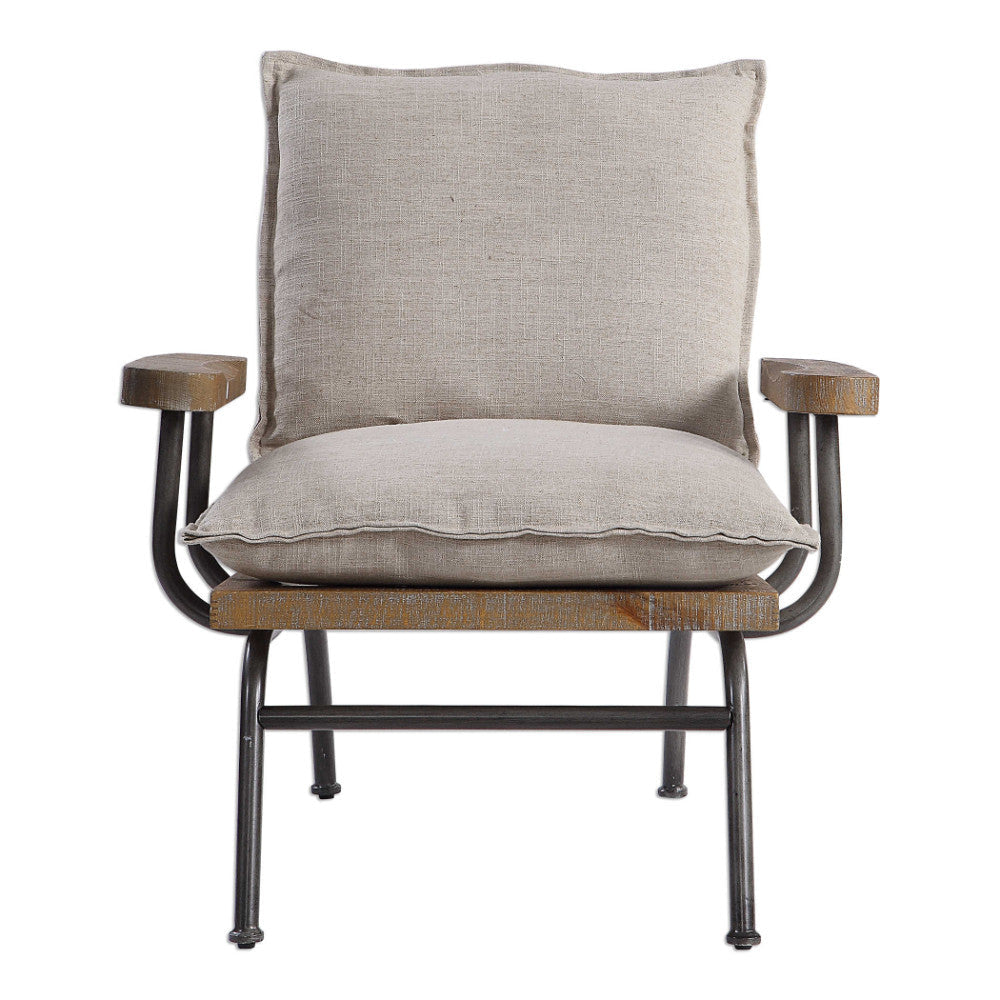 Uttermost Declan Industrial Accent Chair By Casagear Home