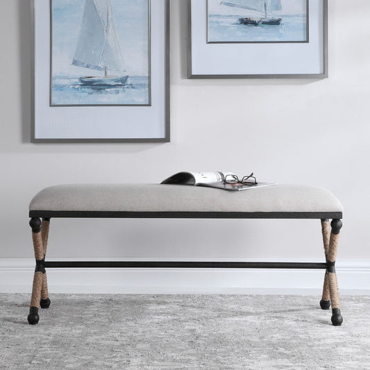 Uttermost Firth Oatmeal Bench By Casagear Home UT-23528