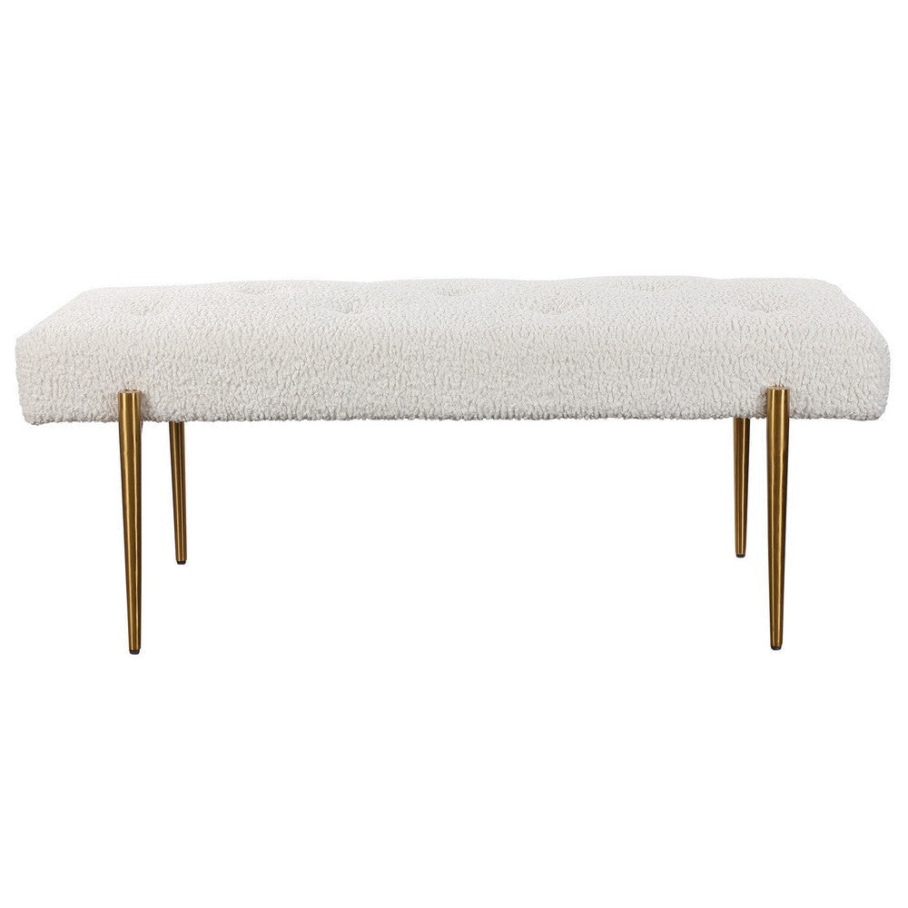 Uttermost Olivier White Bench By Casagear Home