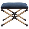 Uttermost Firth Navy Blue Cotton Bench