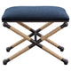 Uttermost Firth Navy Blue Cotton Bench