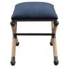 Uttermost Firth Small Navy Fabric Bench By Casagear Home UT-23598