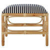 Uttermost Laguna Blue and White Stripe Small Bench