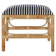 Uttermost Laguna Blue and White Stripe Small Bench