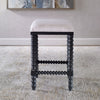 Uttermost Pryce Black Backless Counter Stool By Casagear Home UT-23684