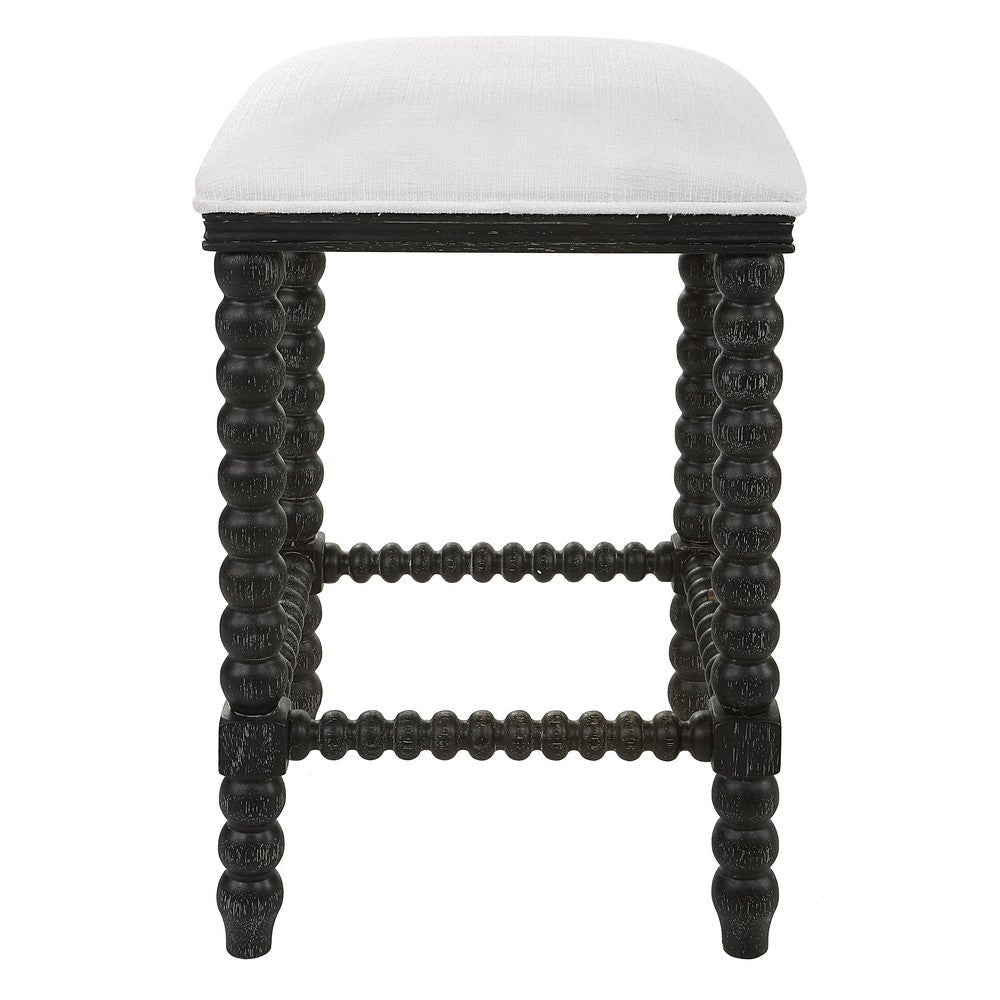 Uttermost Pryce Black Backless Counter Stool By Casagear Home UT-23684