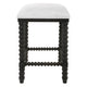 Uttermost Pryce Black Backless Counter Stool By Casagear Home UT-23684