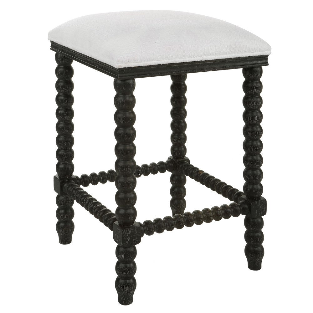 Uttermost Pryce Black Backless Counter Stool By Casagear Home