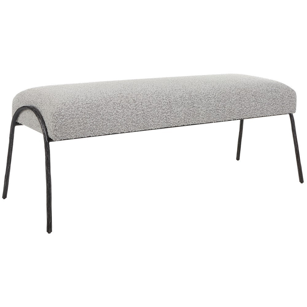 Uttermost Jacobsen Modern Gray Bench By Casagear Home UT-23685