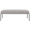 Uttermost Jacobsen Plywood and Iron Modern Gray Bench 23685