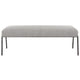 Uttermost Jacobsen Plywood and Iron Modern Gray Bench 23685