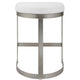 Uttermost Ivanna Backless Silver Counter Stool By Casagear Home UT-23687