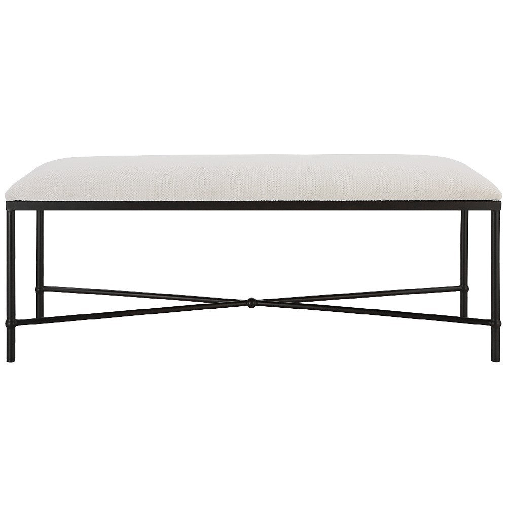 Uttermost Avenham Black Framed Bench By Casagear Home UT-23688