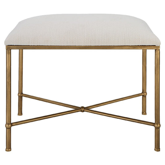 Uttermost Avenham Small Gold Framed Bench By Casagear Home