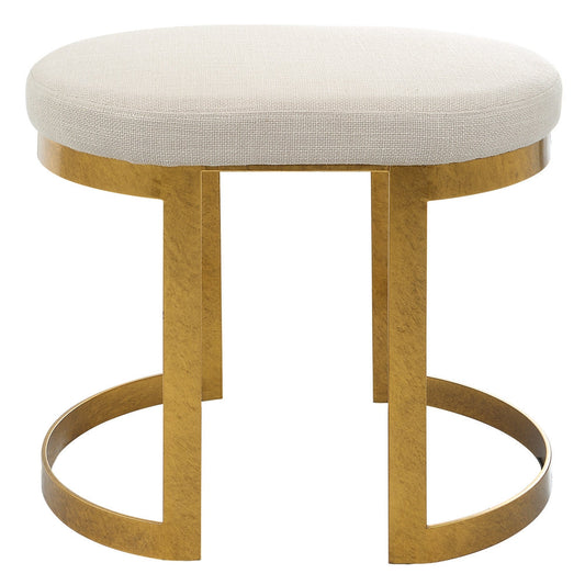 Uttermost Infinity Gold Accent Stool By Casagear Home