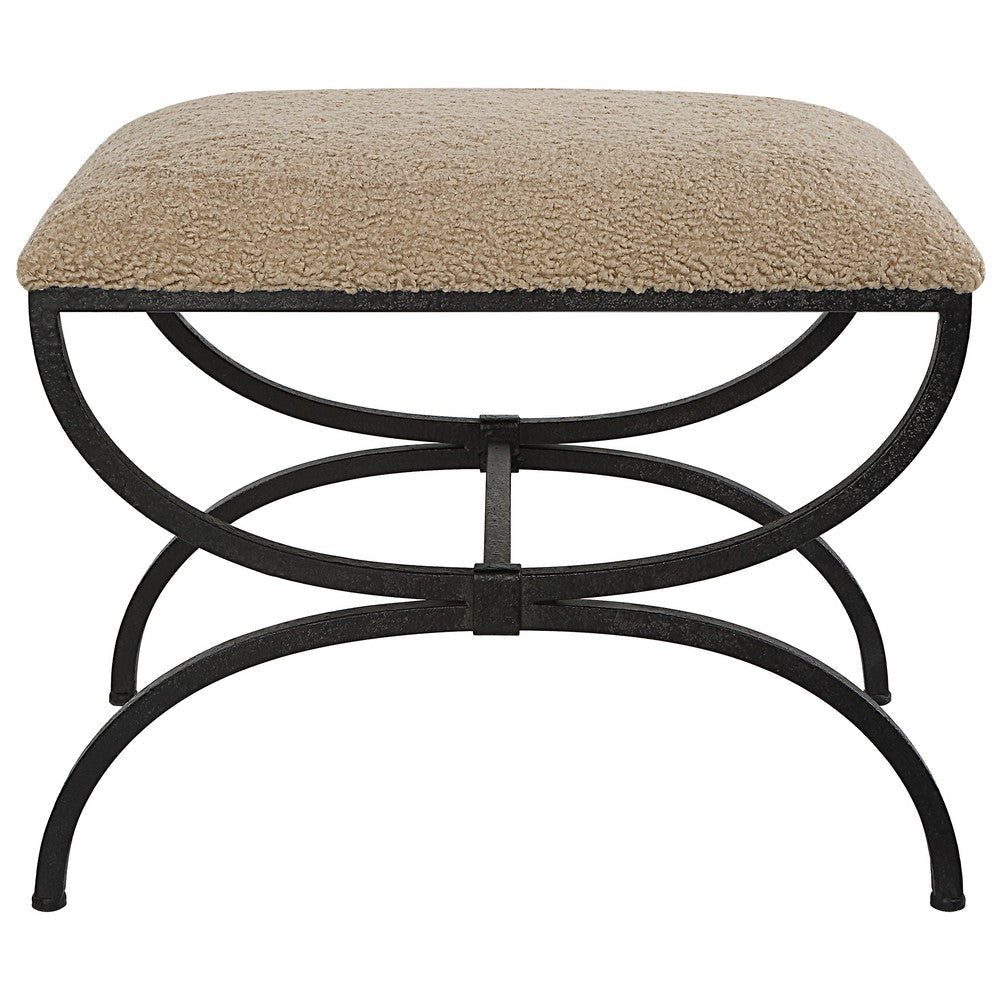 Uttermost Hacienda Plush Latte Small Bench By Casagear Home