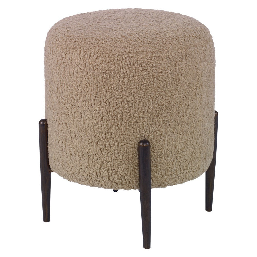 Uttermost Avila Latte and Dark Bronze Ottoman